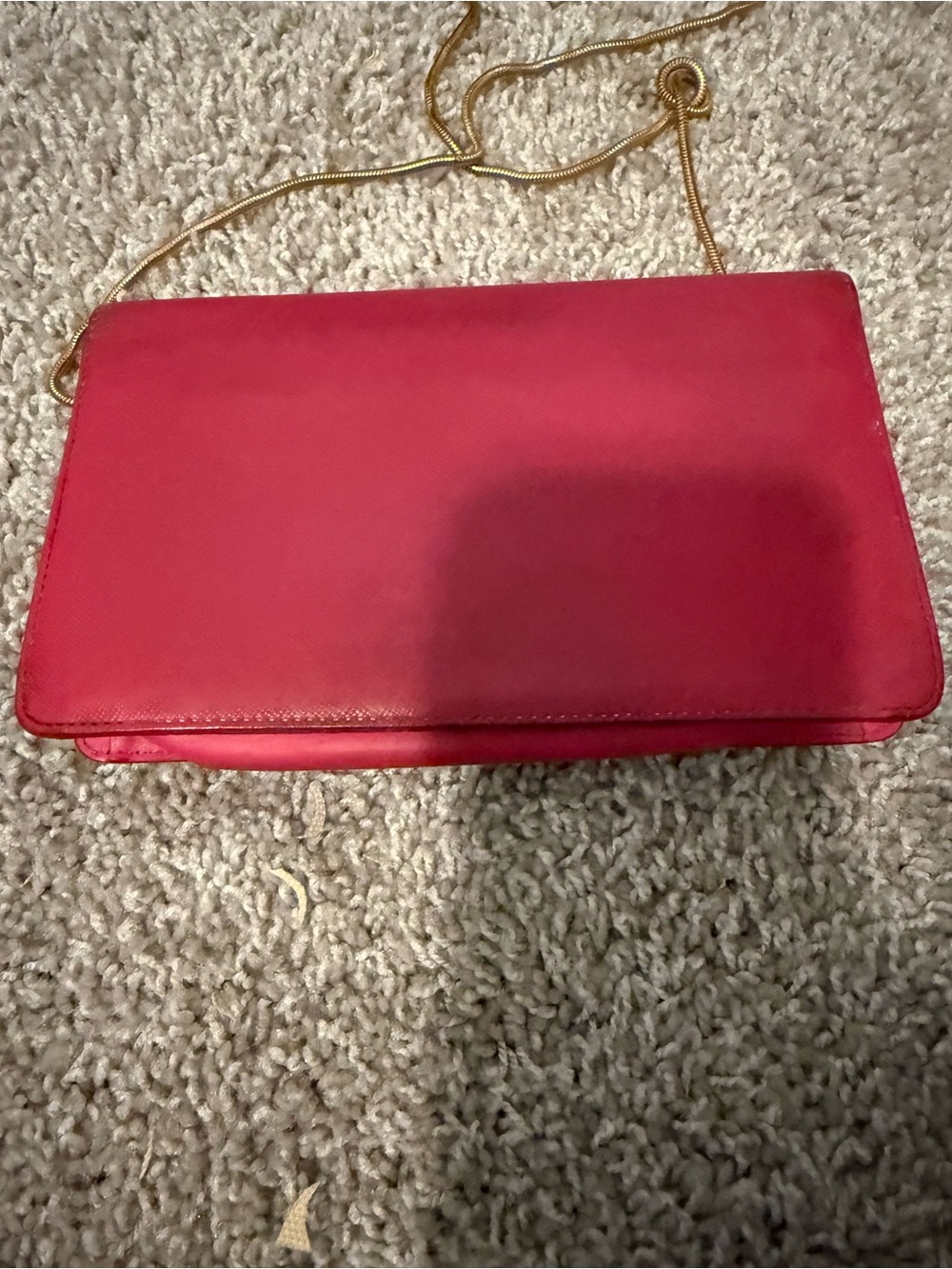 MCM Hot Pink Studded Leather Crossbody with Gold Chain - Picture 2 of 15